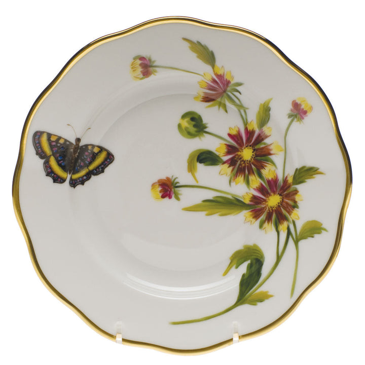 HEREND Texas Blue Bonnet American Wildflower Salad Plate