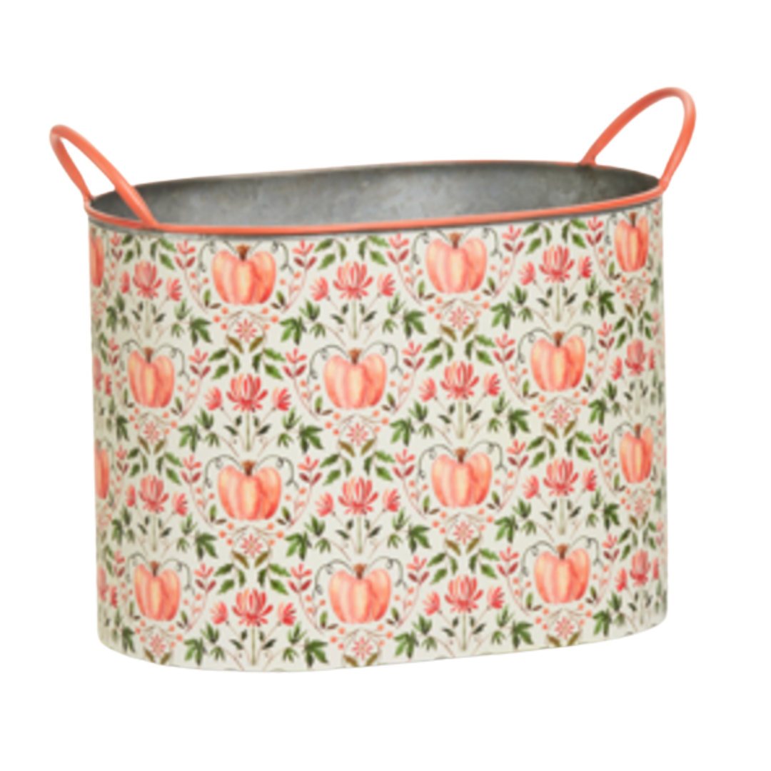 RAZ IMPORTS Pumpkin Vine Decor Large Bucket Default Title
