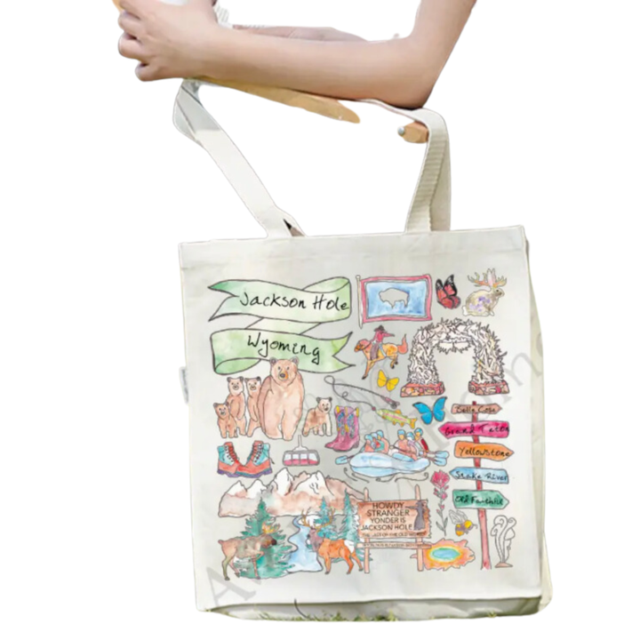 AVERY'S HOME JH Wyoming Large Tote Bag