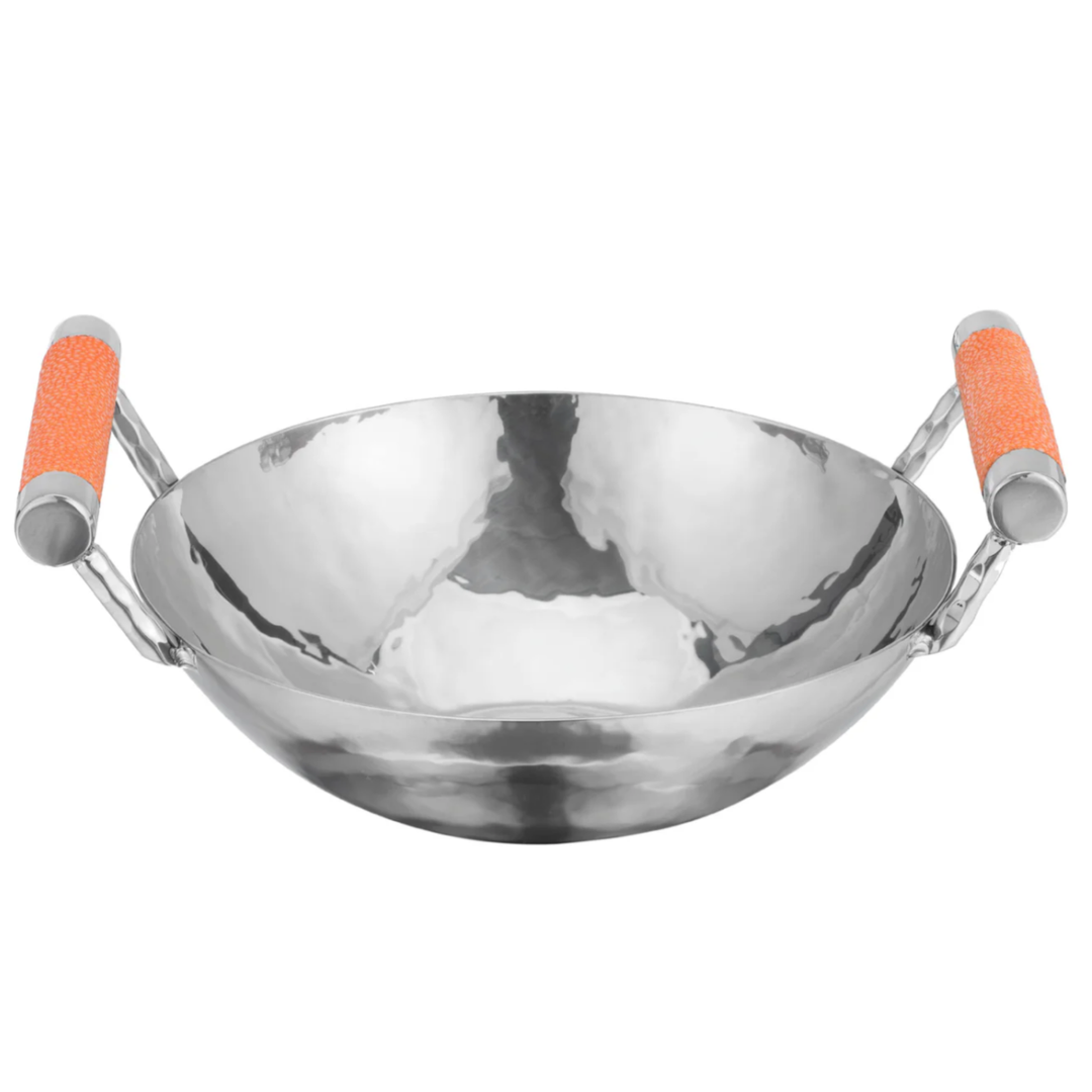 VIVO Hand Forged Stainless Steel Bowl With Shagreen Spice Handles Default Title