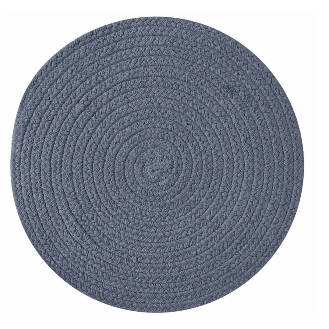 PARK DESIGNS Esses Round Marine Blue Placemat Default Title