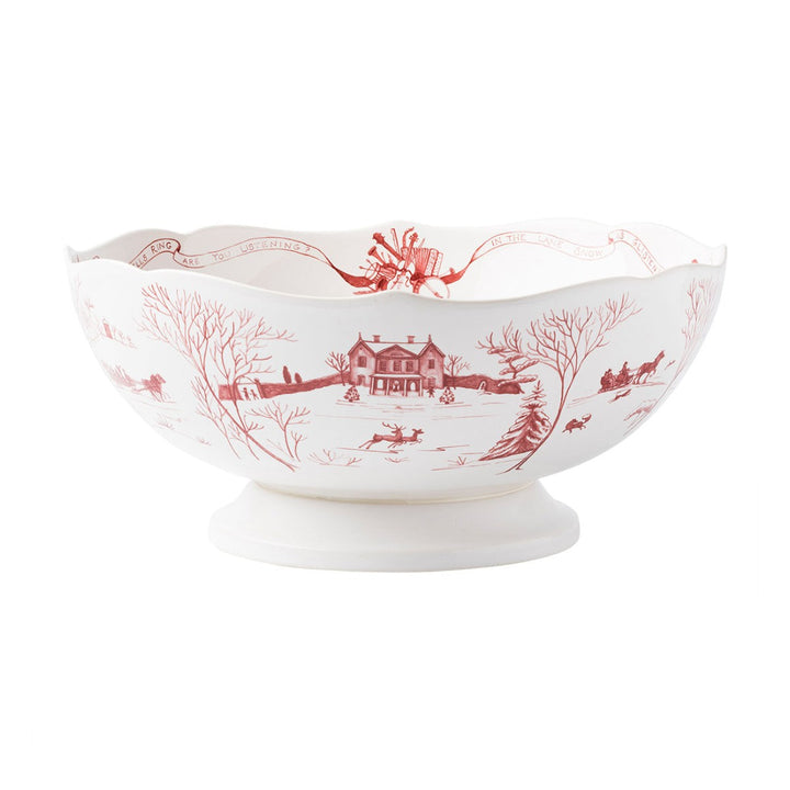 JULISKA Country Estate Winter Frolic Ruby Centerpiece Bowl Default Title