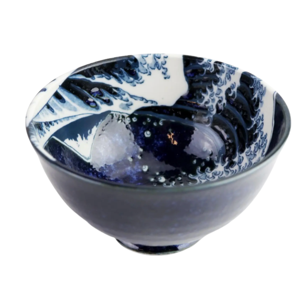 URBAN TOKYO URBAN TOKYO KANAGAWA GREAT WAVE PORC RICE BOWL10 OZ 4.5"DIA