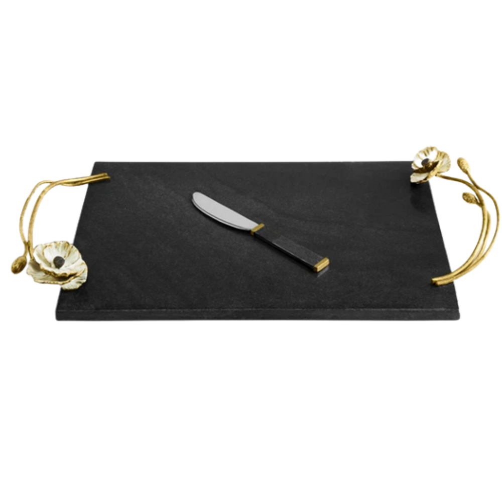 MICHAEL ARAM Anemone Large Cheese Board With Knife