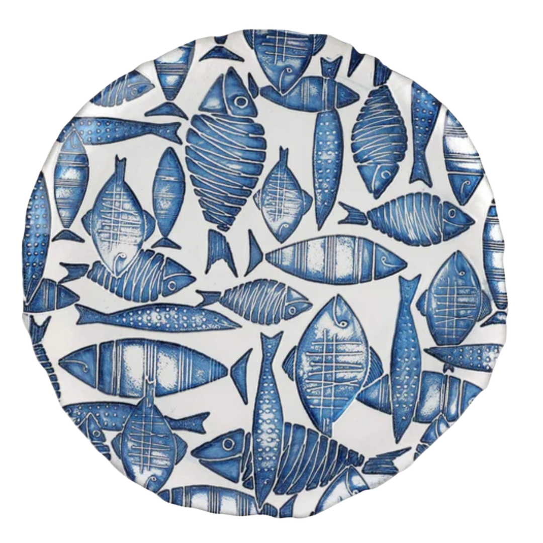 VIETRI VIETRI ISOLA GLASS SHALLOW BOWL