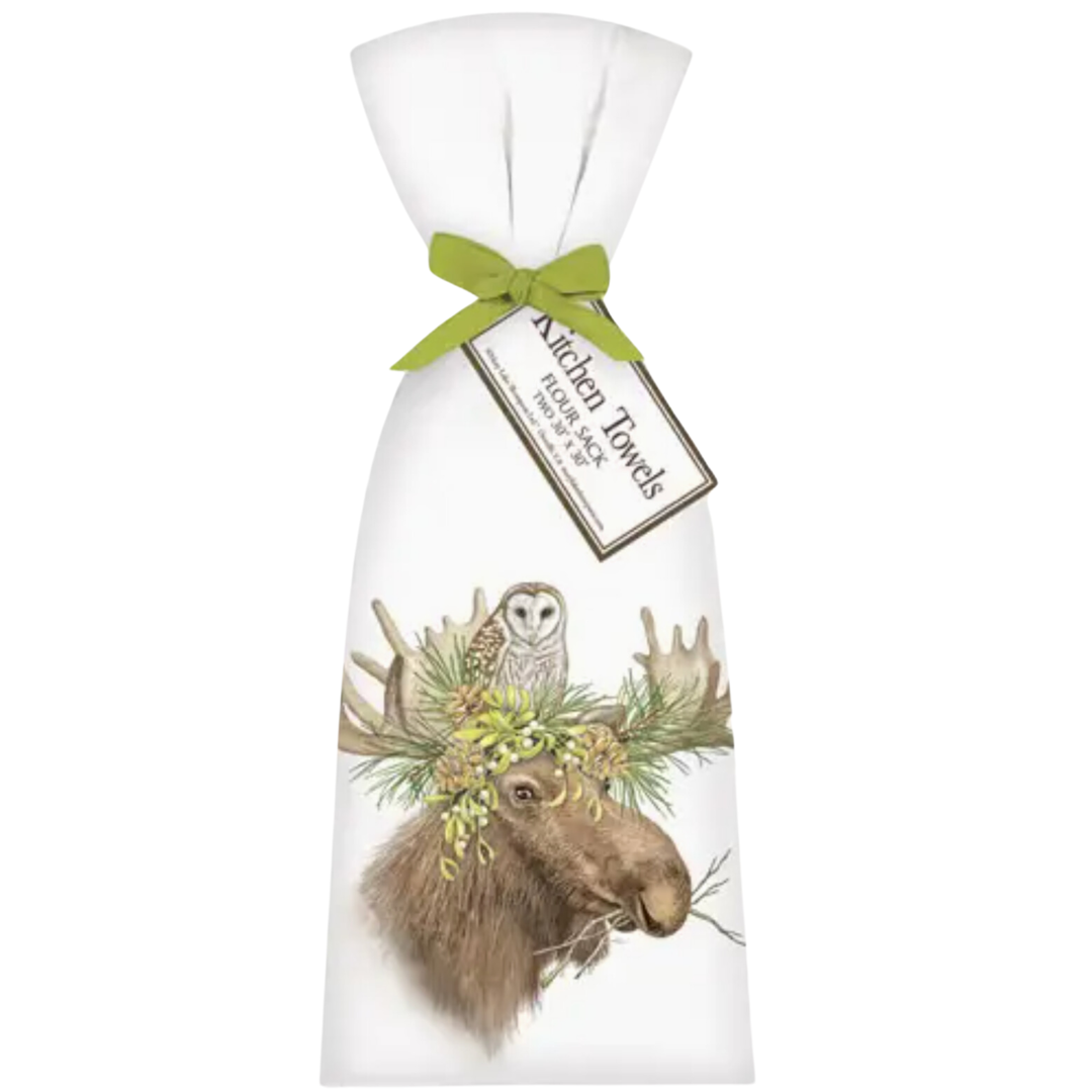 MARY LAKE THOMPSON Moose Owl Towel Set