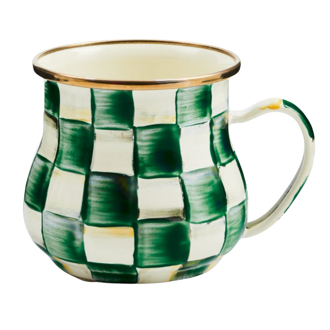 MACKENZIE CHILDS Emerald Check Mug Default Title