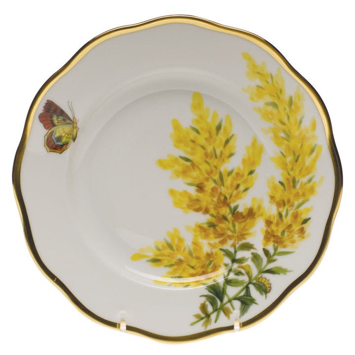 HEREND Texas Blue Bonnet American Wildflower Salad Plate