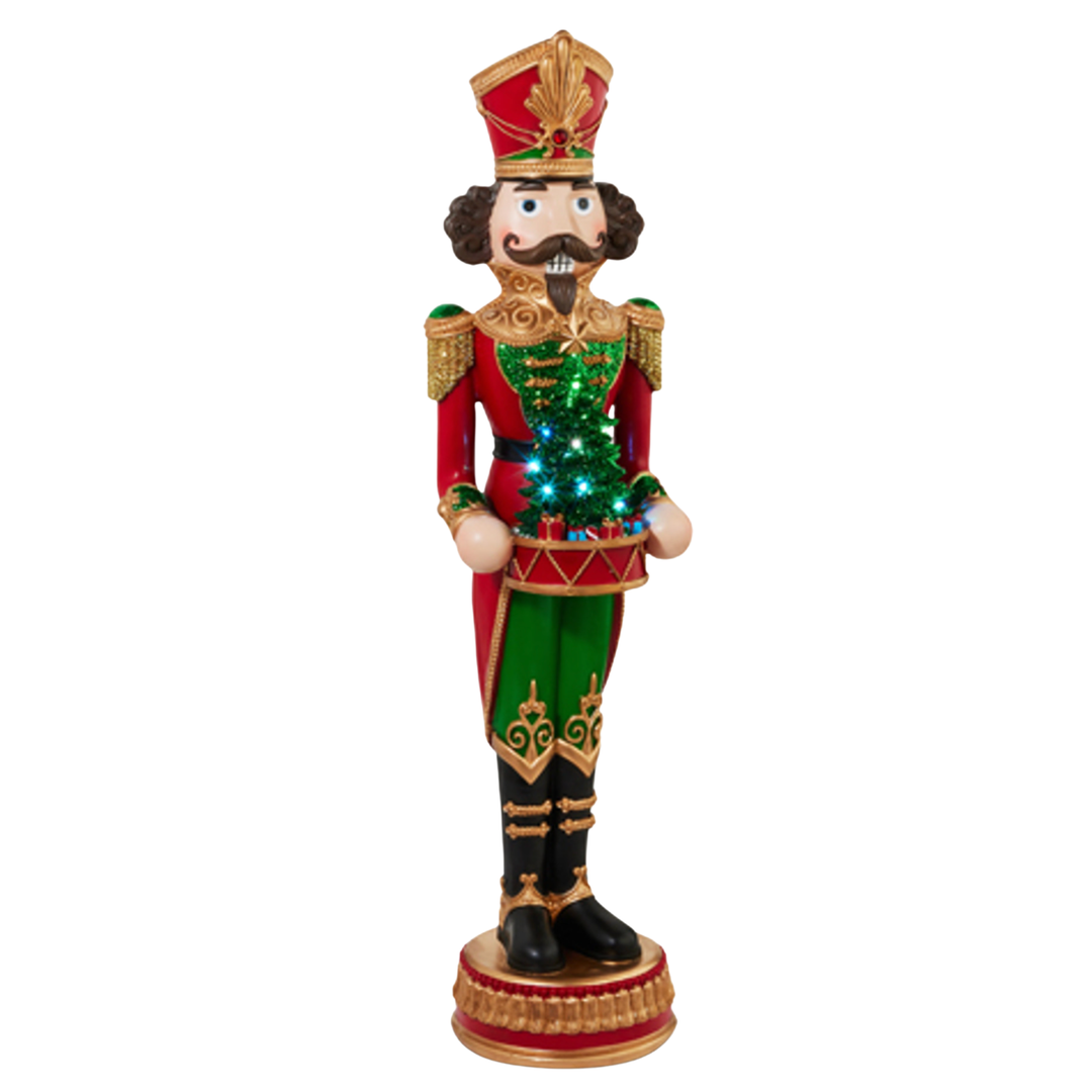 RAZ IMPORTS Lighted Traditional Nutcracker With Tree Default Title