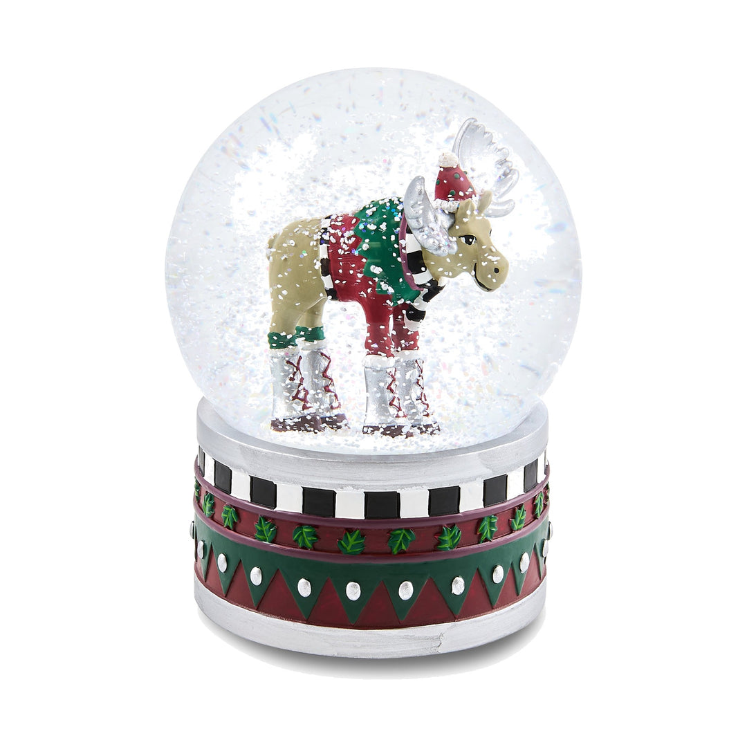 MACKENZIE CHILDS MacKenzie-Childs Patience Brewster Mooseltoe Snow Globe