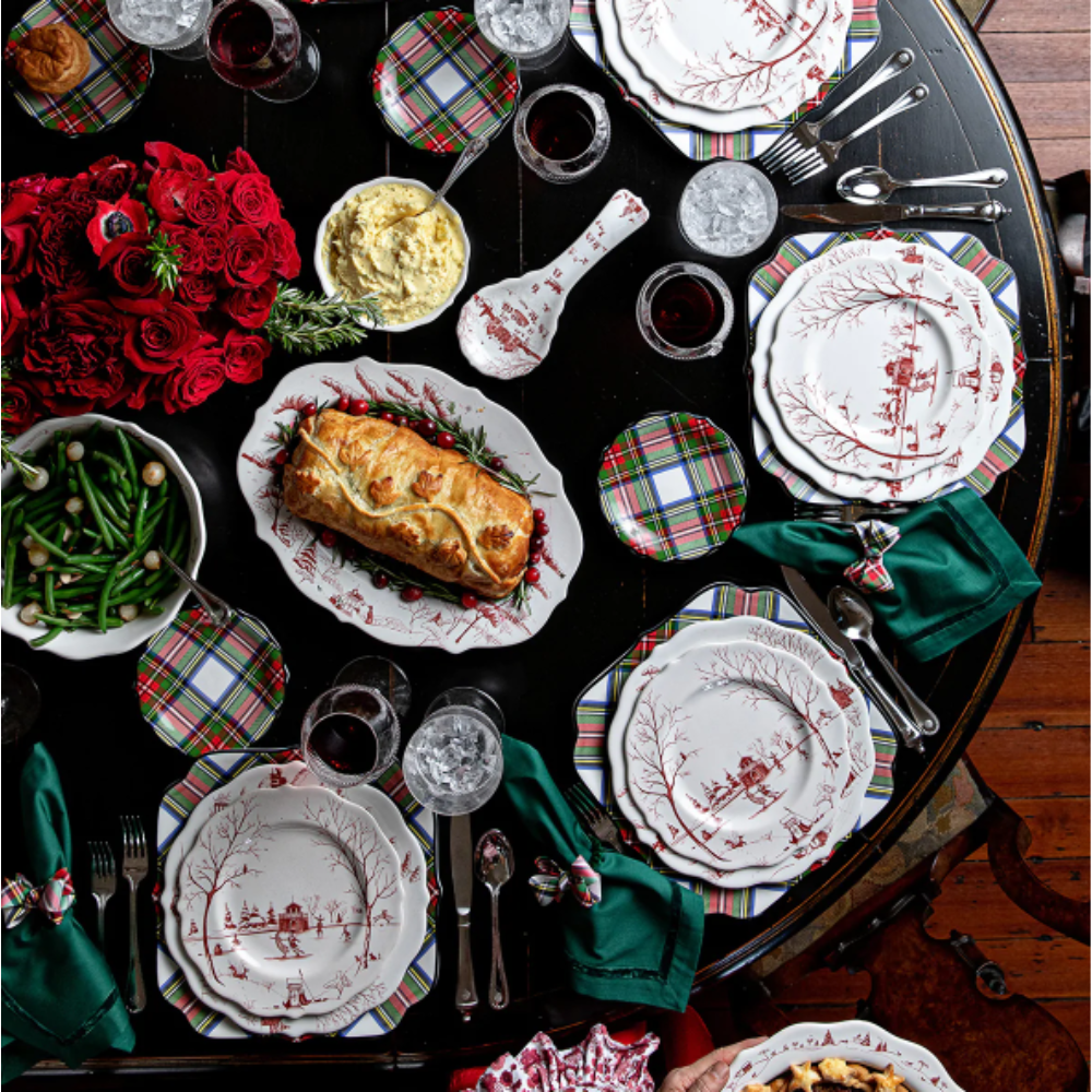 Stewart Tartan Cocktail Plate