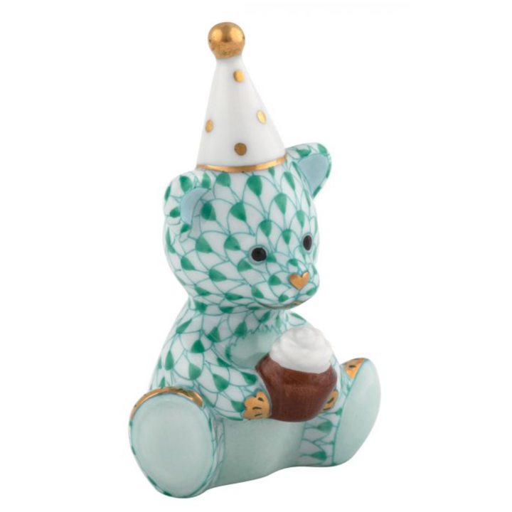 HEREND Birthday Bear GREEN