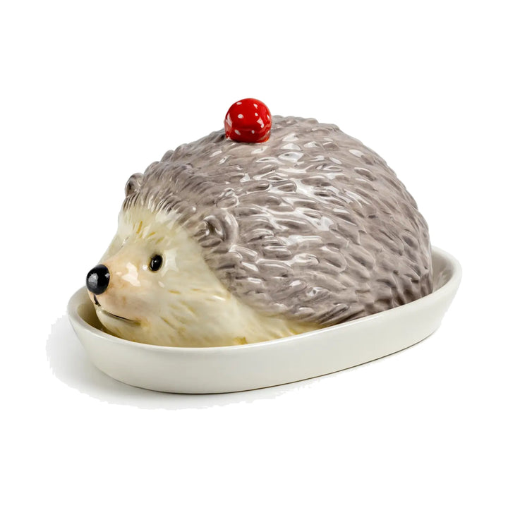 GRACE TEAWARE Hedgehog with Mushroom Butter Dish