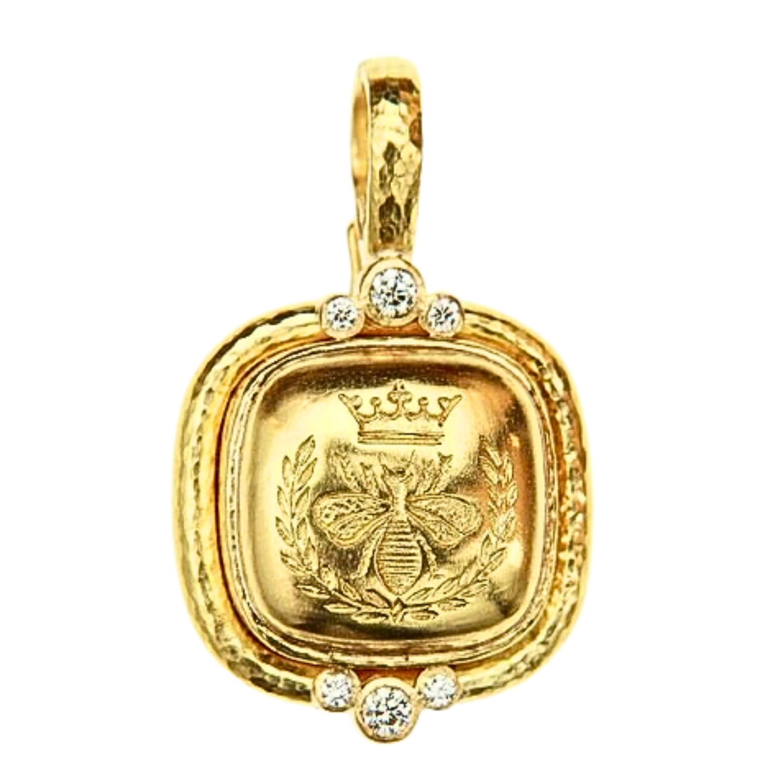 Queen Bee With Diamonds Pendant