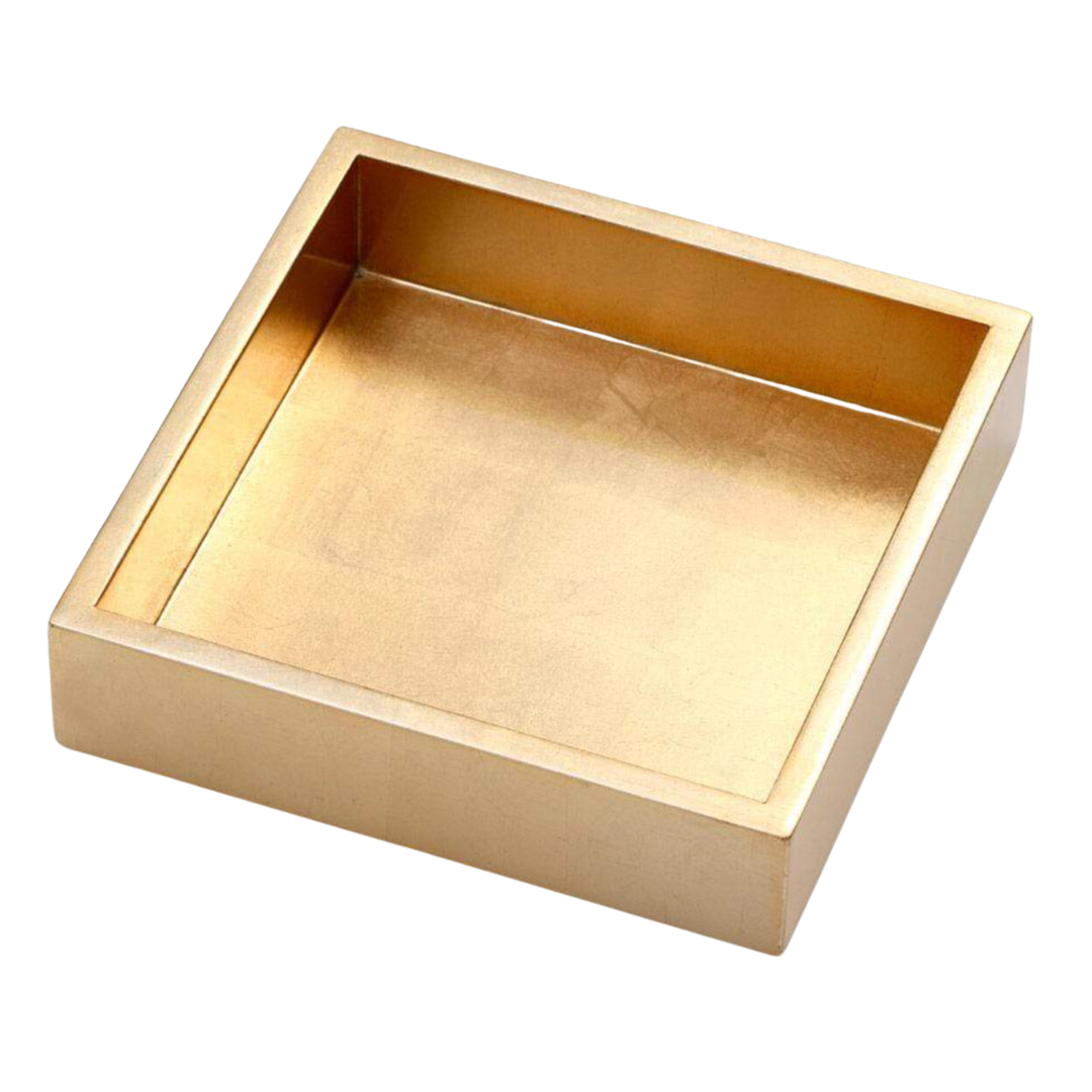 Gold Lacquer Luncheon Napkin Holder