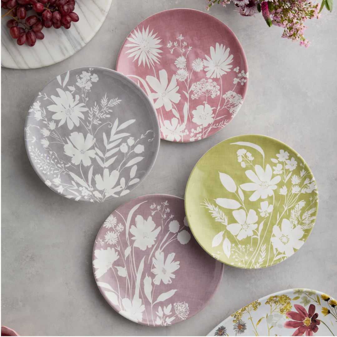 CERTIFIED INTERNATIONAL Wildflower Gray Dinner Plate
