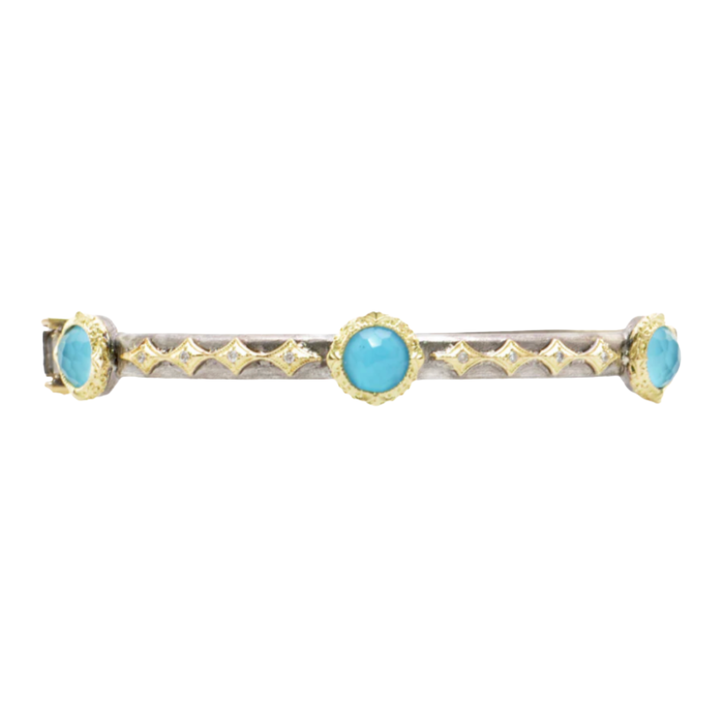 ARMENTA Turquoise Crivelli Hinge Bracelet