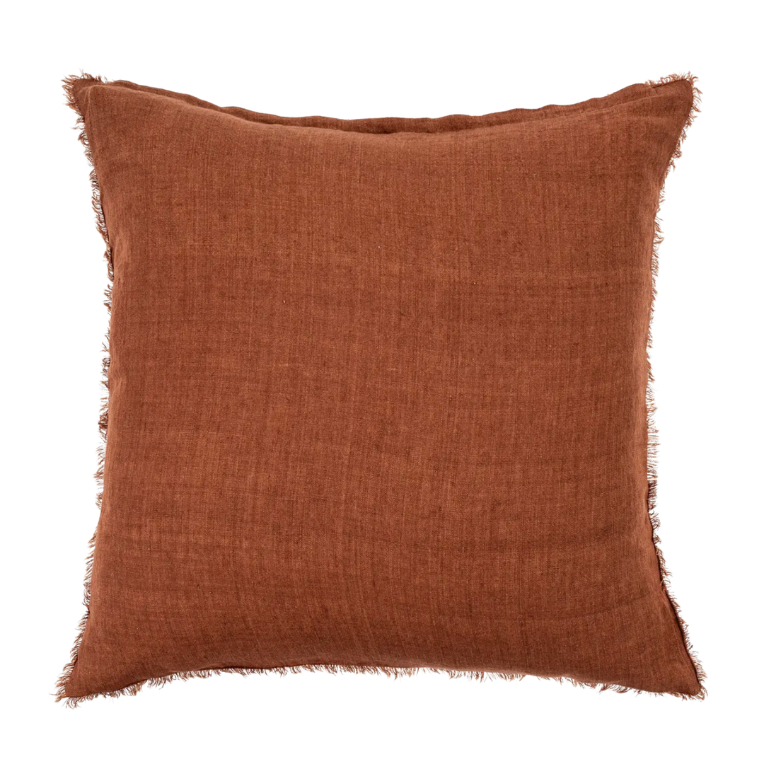 INDABA Lina Linen Pillow Burnt Umber