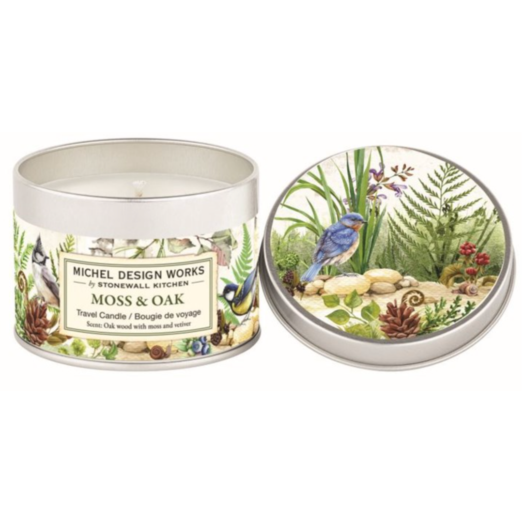 MICHEL DESIGN Moss And Oak Travel Candle Default Title