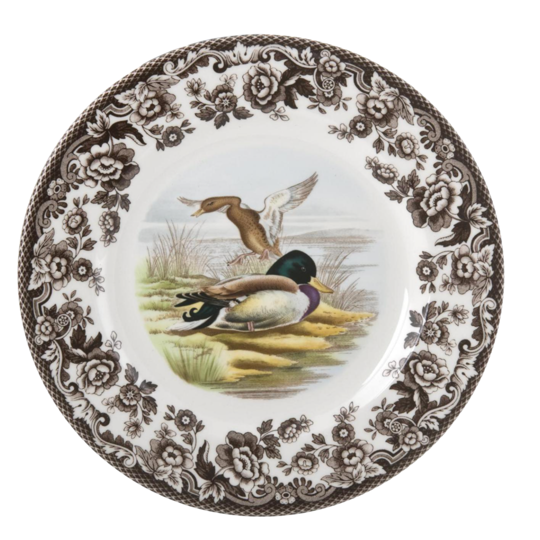 SPODE Woodland Mallard Duck Salad Plate
