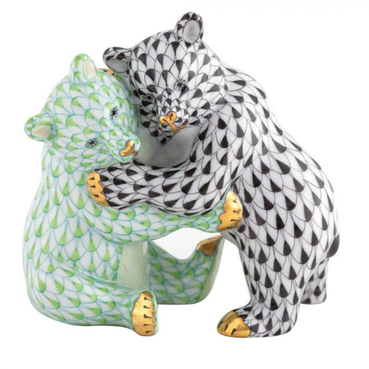HEREND Bear Hug BLACK-KEYLIME