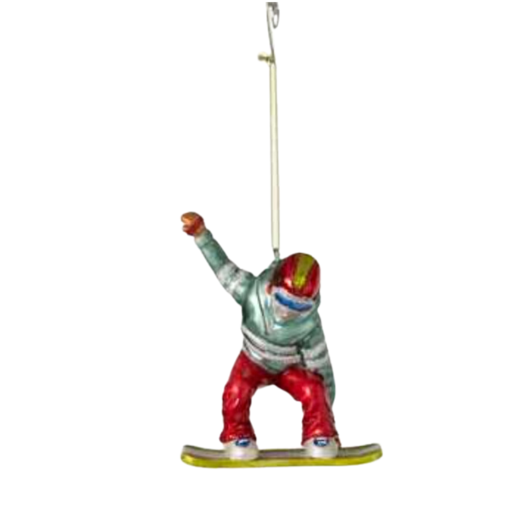 SULLIVANS Retro Snowboarder Ornament