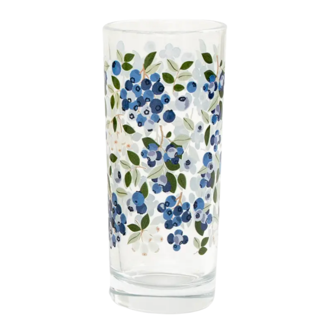 PAPER FARM PRESS Berry And Citrus Tall Blueberry Juice Glass