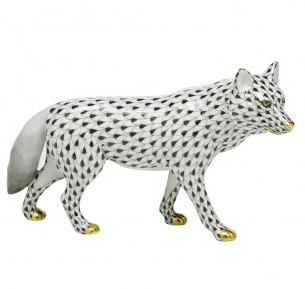 HEREND Wolf RUST,CHOCOLATE