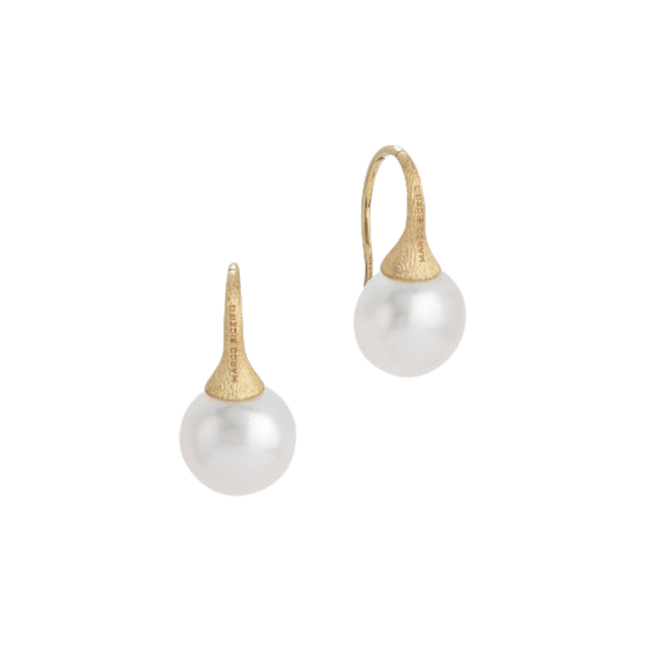 MARCO BICEGO 18K YELLOW GOLD PEARL EARRINGS