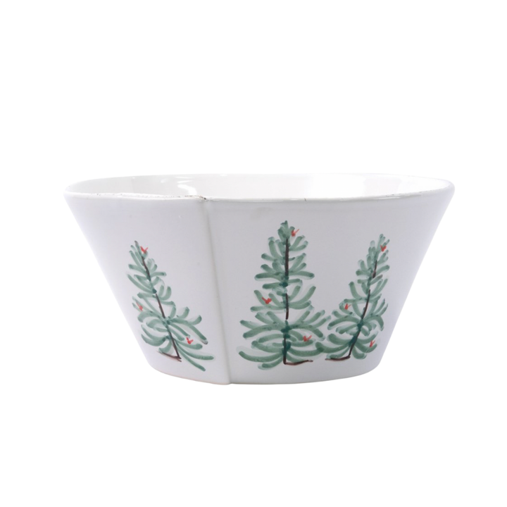 VIETRI Lastra Holiday Large Stacking Serving Bowl Default Title