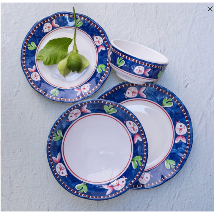 VIETRI Melamine Campagna Pesce Salad Plate