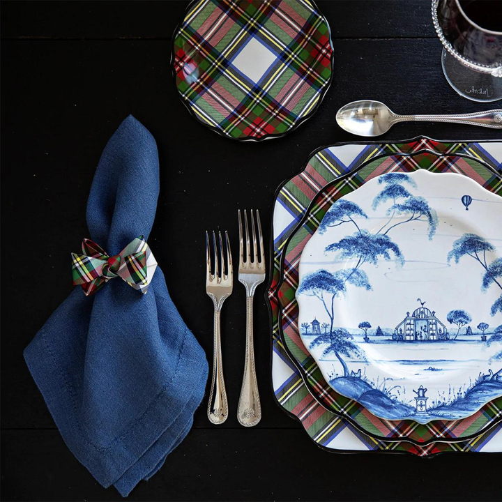 Stewart Tartan Cocktail Plate
