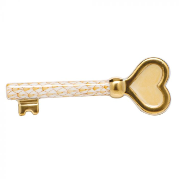 HEREND KEY TO MY HEART BUTTERSCOTCH