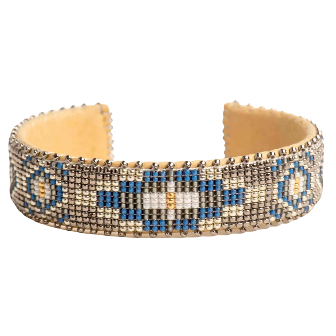 ETKIE Paloma Medium Glass Bead Cuff Bracelet
