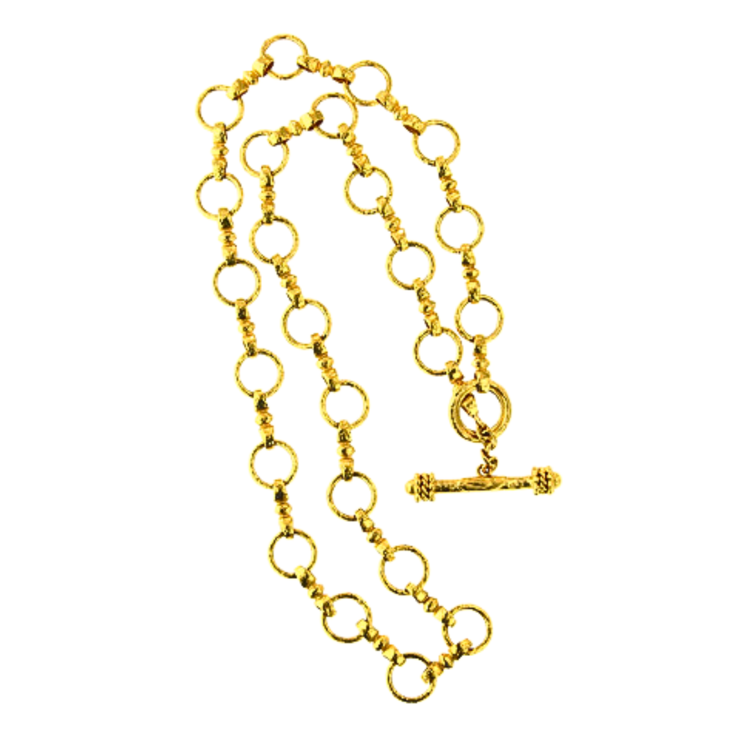Celtic Link 19K Yellow Gold Necklace