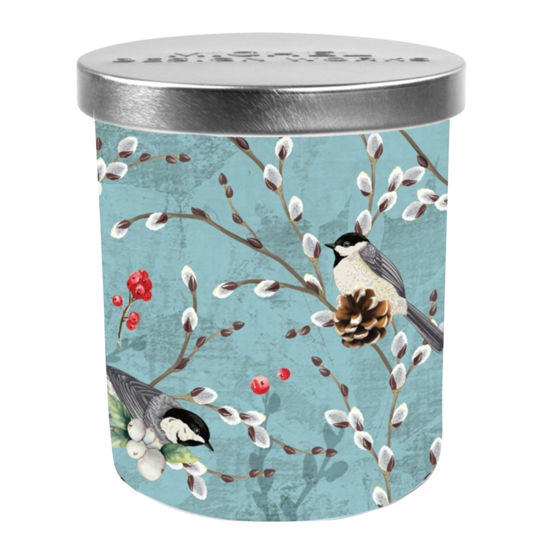 MICHEL DESIGN Winterberry And Balsam Candle Jar With Lid