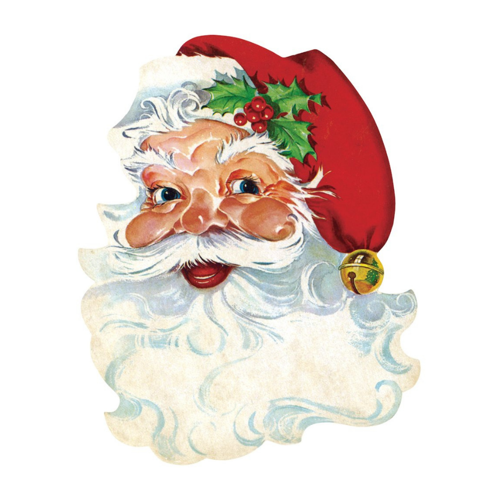 HESTER & COOK Die Cut Santa Placemat Default Title