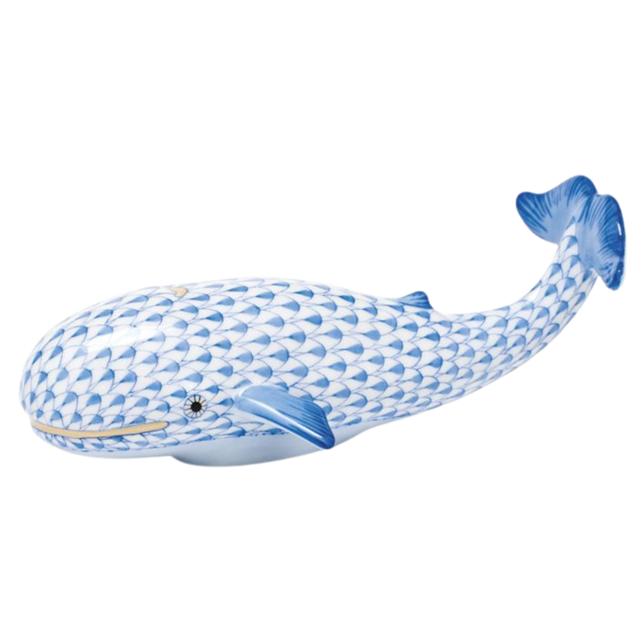 HEREND Whale BLUE