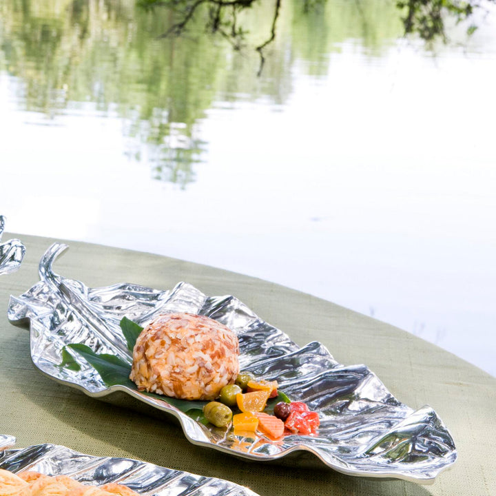 BEATRIZ BALL Garden Zebra Large Leaf Platter