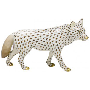 HEREND Wolf RUST,BLACK,CHOCOLATE