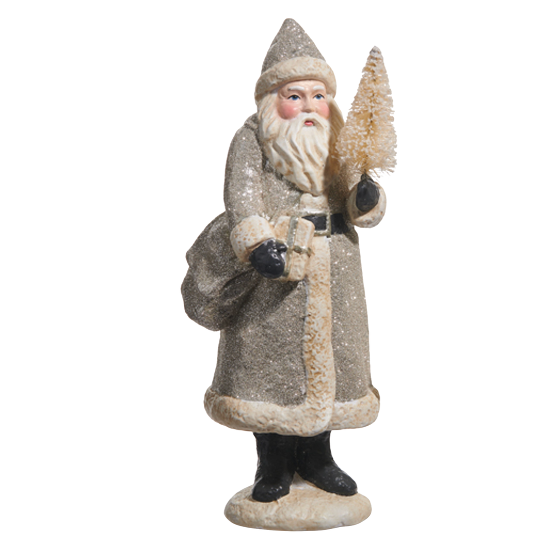 RAZ IMPORTS Glitter Vintage Large Santa Default Title