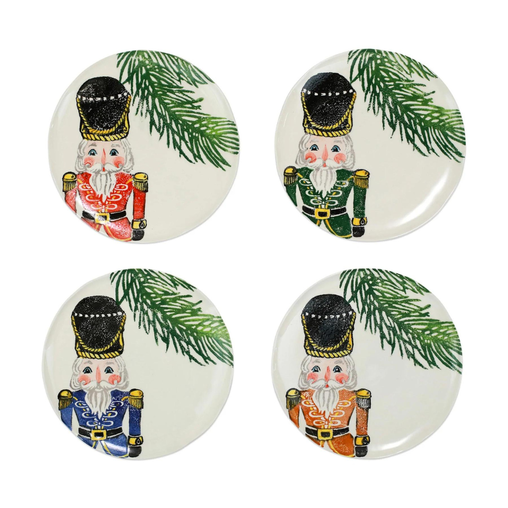 VIETRI Individually Sold Nutcracker Salad Plates Default Title