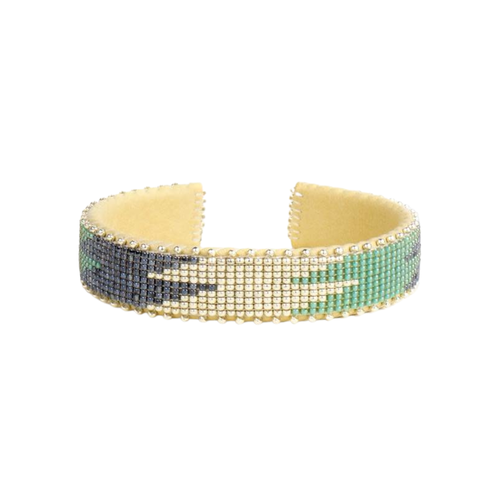 ETKIE Tess Small Glass Bead Cuff Default Title