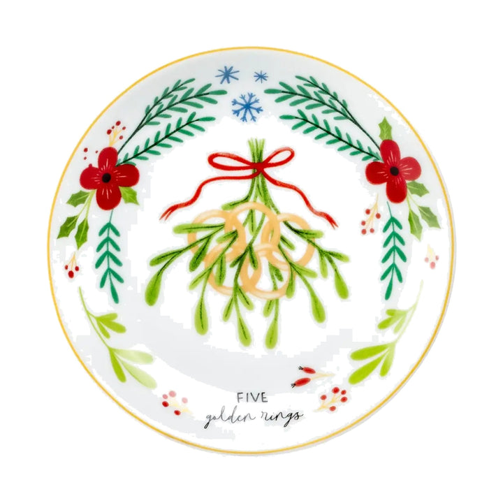 GRACE TEAWARE 12 Days of Christmas Appetizer Plate