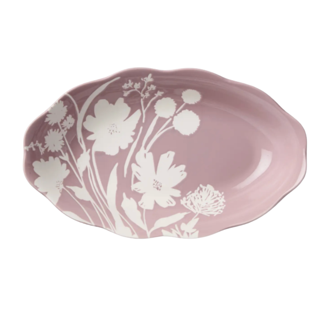 CERTIFIED INTERNATIONAL Wildflowers Wax Oval Bowl