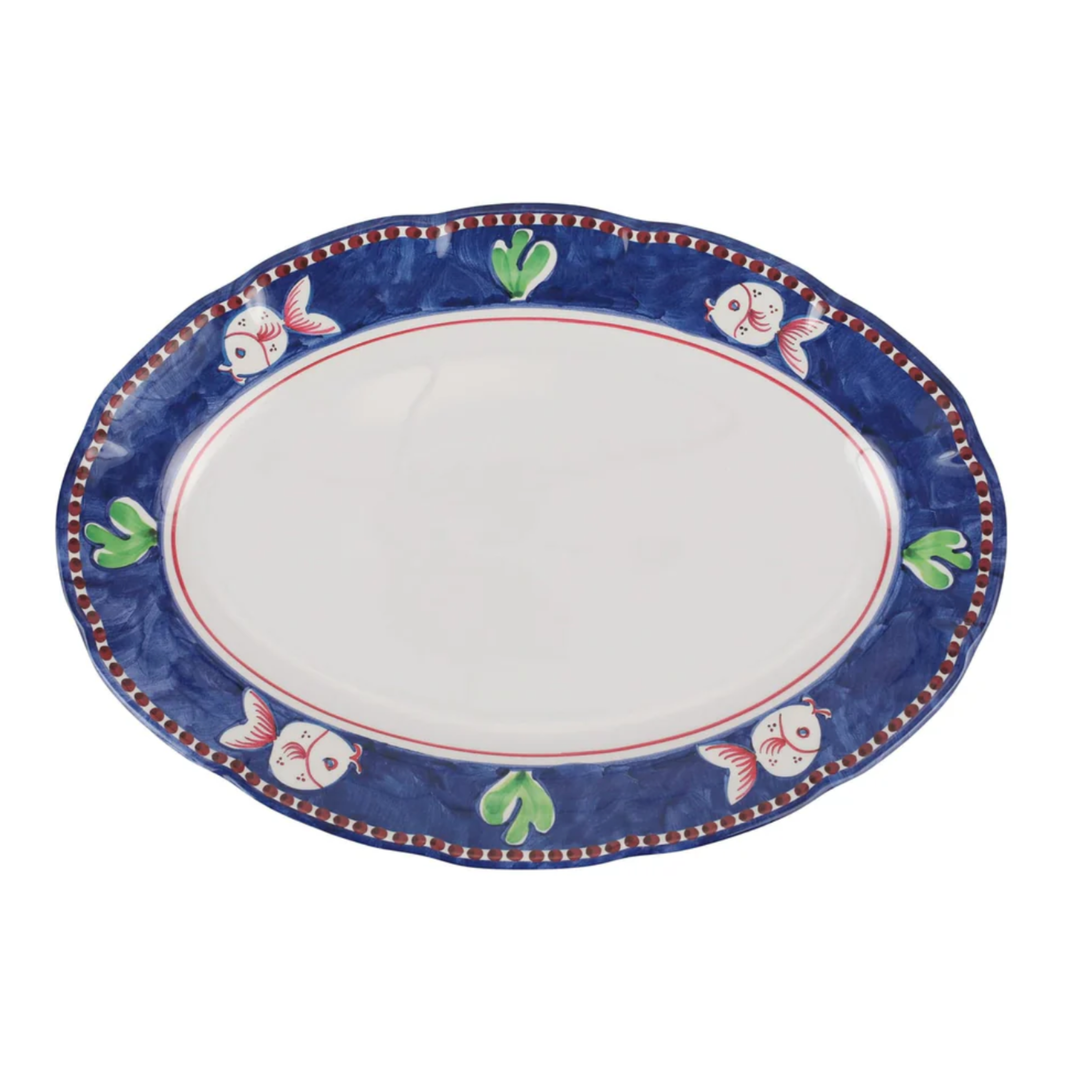 VIETRI Melamine Campagna Pesce Oval Platter