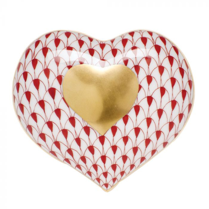 HEREND HEART OF GOLD RUST