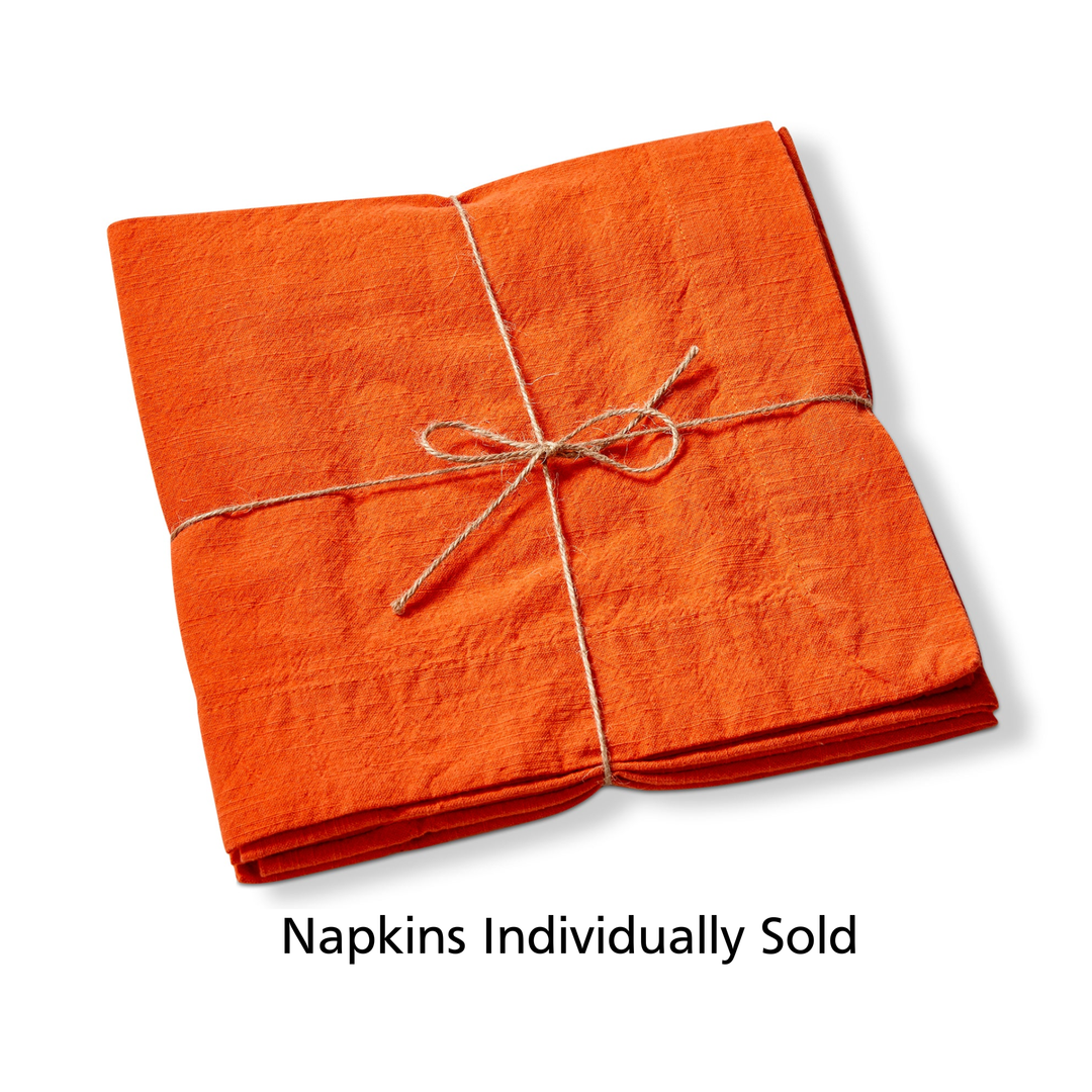 TAG Individually Sold Orange Slub Napkin Default Title