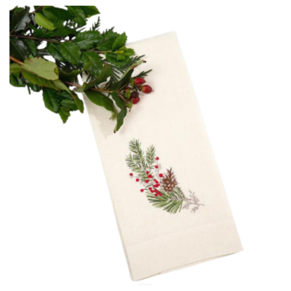 ARTE ITALICA Natale Christmas Sprig Towel Default Title