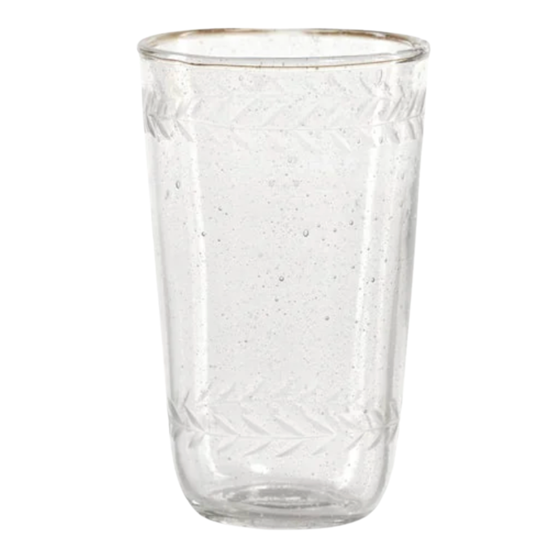 ZODAX Tuscan Handmade And Etched Highball Glass Default Title